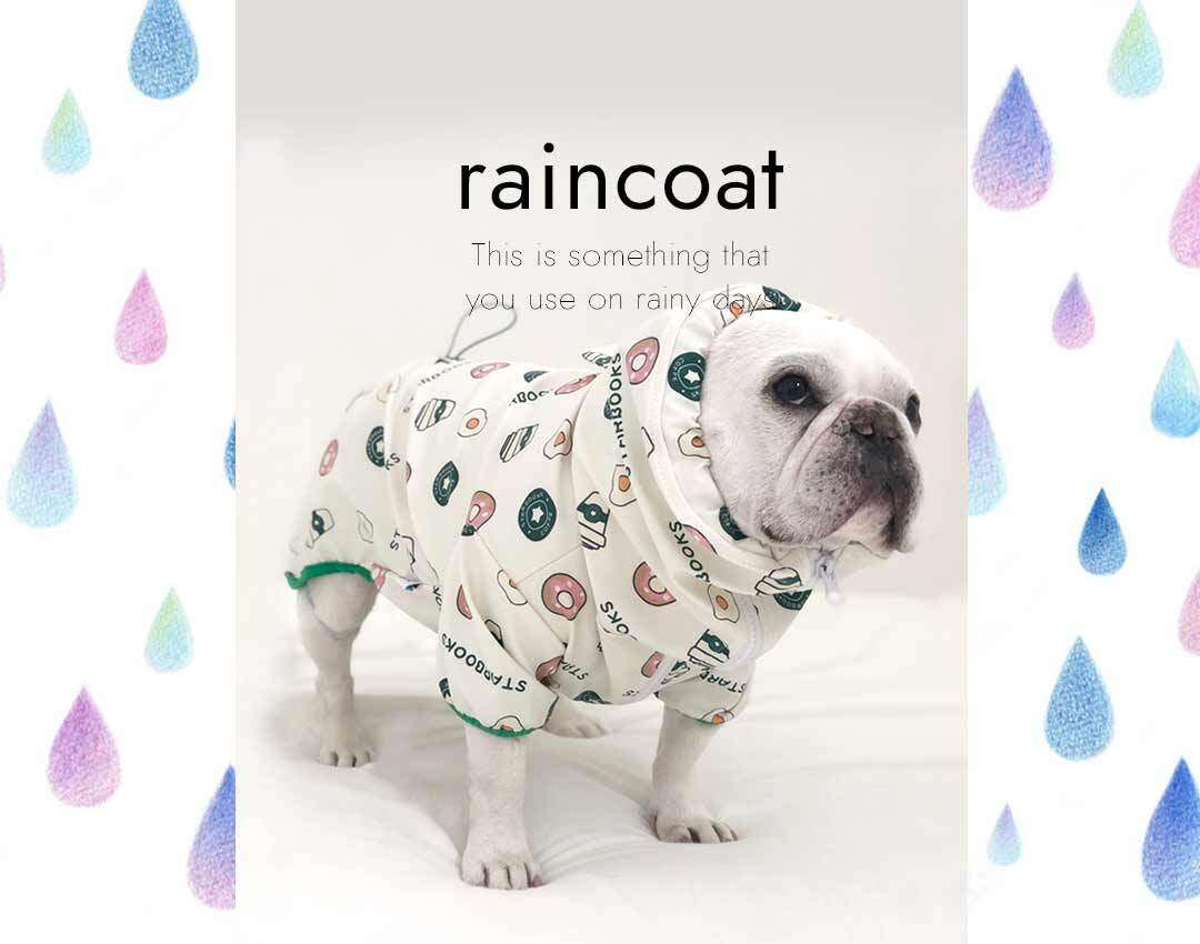 雨の日にはレインコートを着てお散歩｜夏の犬服新作発売